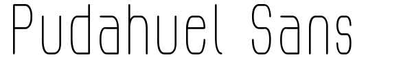 Pudahuel Sans font preview